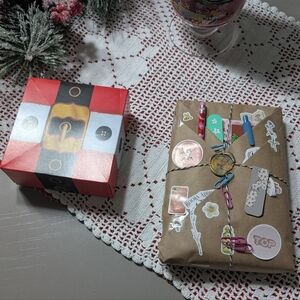 blind Date With A Book And Decorative Gift Box and Wrapped Present